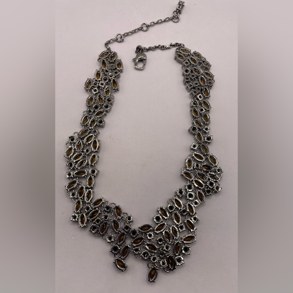 Rare Couture ST JOHN Signed Crystal Collar Necklace Stunning Statement Runway - Picture 8 of 13